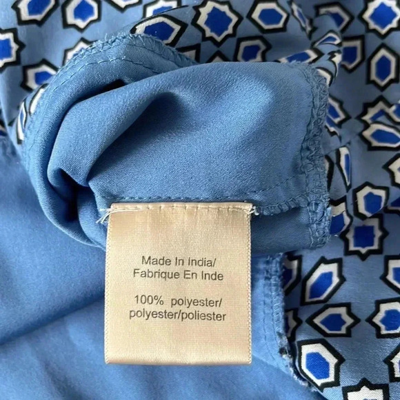 Printed sleeveless blouse - Picture 6 of 9